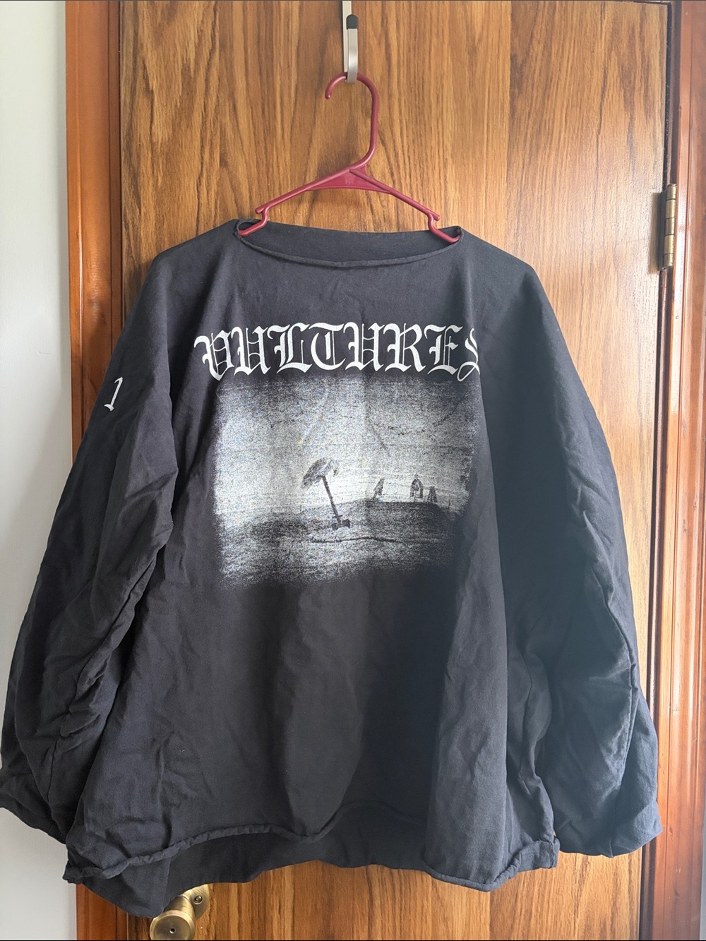 Mens Black Long Sleeve Graphic Tee